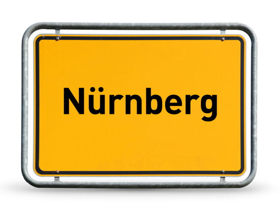 Ortsschild Nürnberg