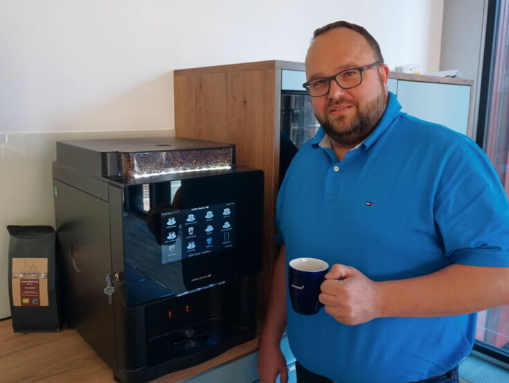 Kunde Prodware AG zufrieden mit Kaffee Partner Kaffeeautomat