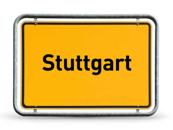 Ortsschild Stuttgart