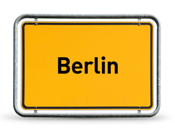 Ortsschild Berlin