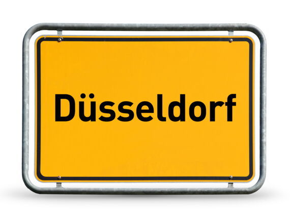 Ortsschild Düsseldorf