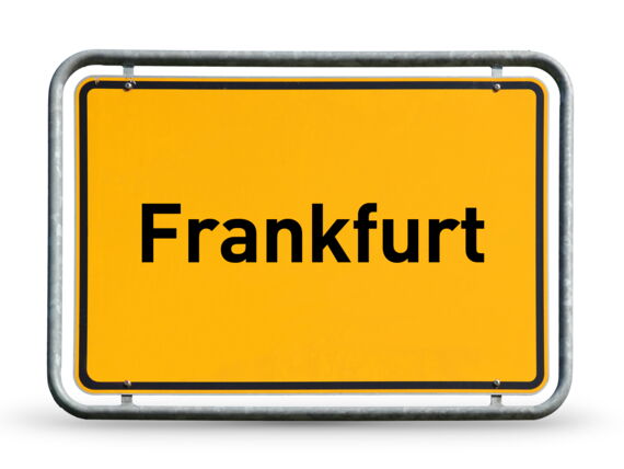 Ortsschild Frankfurt